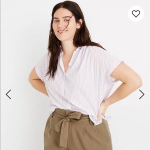 Madewell Striped Button Up Shirt